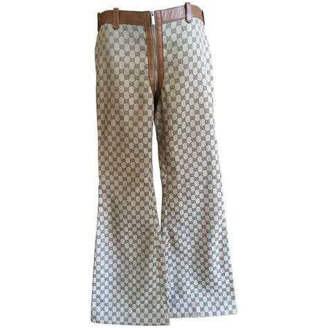 gucci girl pants|Gucci wide leg pants.